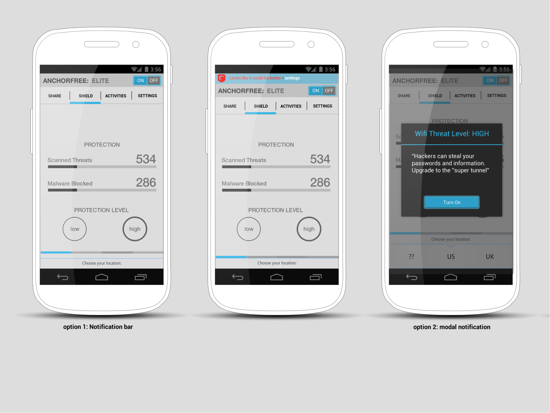 Anchorfree — screen 2