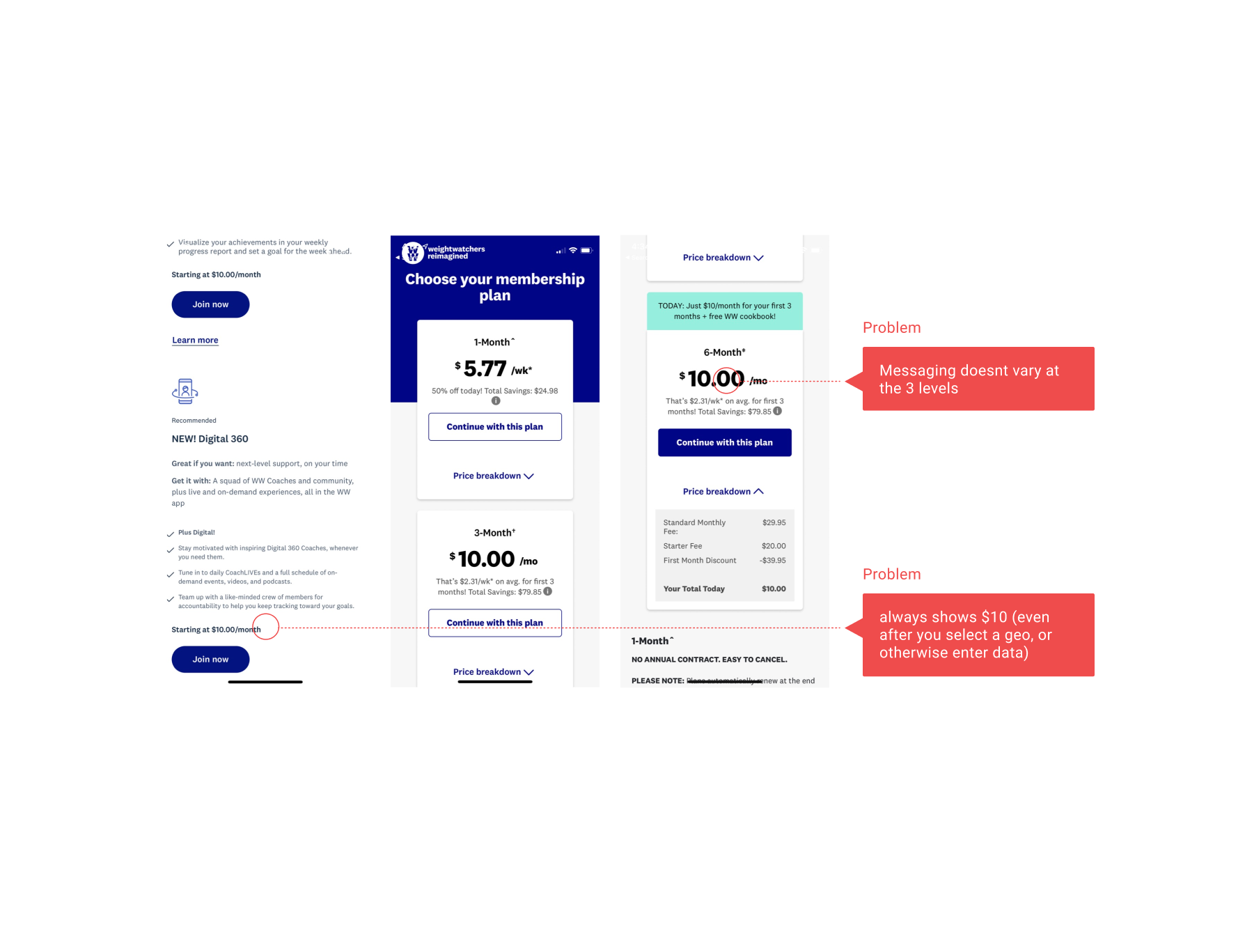 Weight Watchers — screen 2
